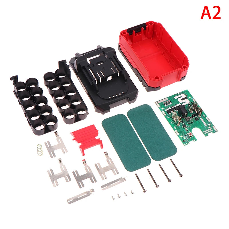 5/10/15 18650 21V 100A Power Tool Accessories Li-ion Battery Case For Mak BMS Box Charging PCBA Holder LED Power Display 4Mos