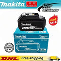 100% Original New 18V Makita 5Ah 6Ah Powerful Tool Battery+Charger For DDF487 Lithium Rechargeable Impact Drill Battery