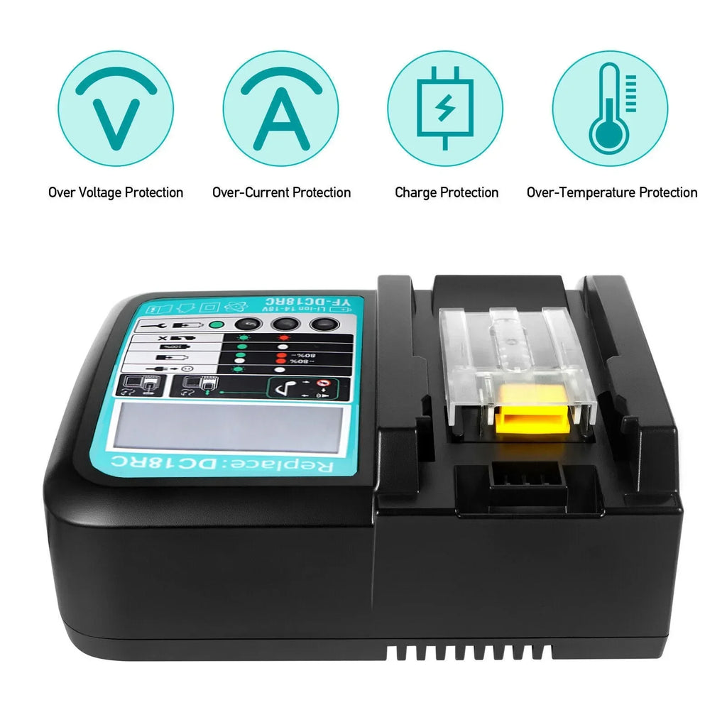 DC18RC Li-ion Battery 3A Charger for Makita 18V 14.4V BL1860