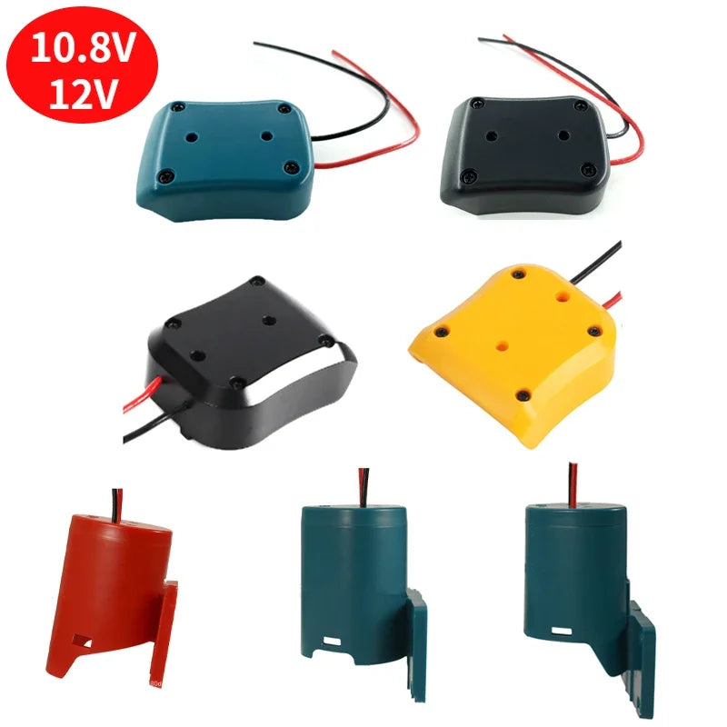 Battery Adapter 10.8V-12V Battery Dock Power Connector With 