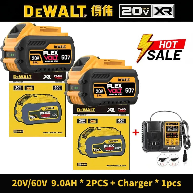 100% Authentic Dewalt 18V/20V 6000Ah Battery Li-lon Power Tool Replacement Battery DCD805 DCB202 DCB205 DCB206 DCB209 Big Sale