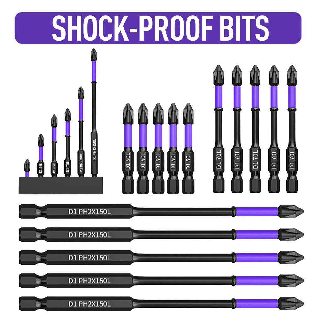 D1 Anti-Slip and Shock-Proof Bits Screwdriver Bits High Hard