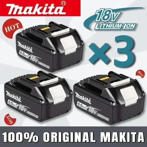 100% Original Makita 18V 6.0 Rechargeable LithiumBattery wit