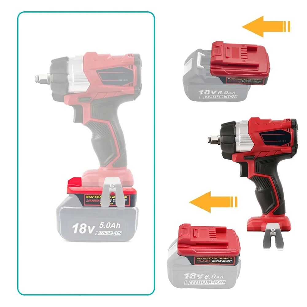 Power Tool Adapter Converter Battery Adapter for Makita 18V 