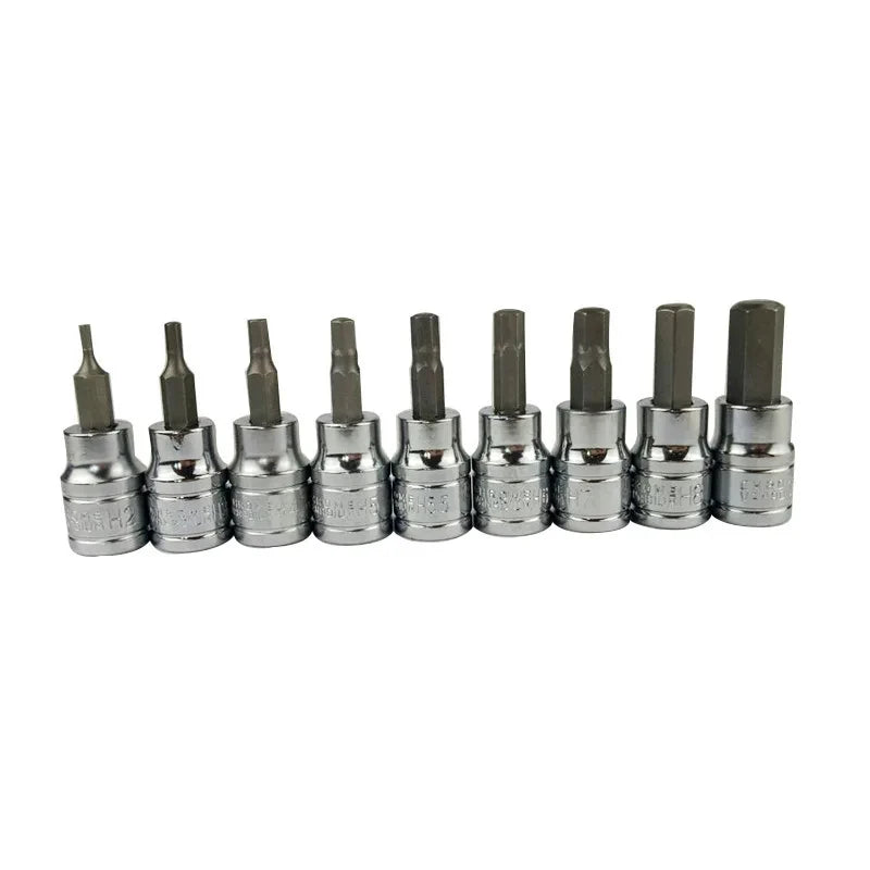 3/8 Inch Hex Bit Socket Set Sturdy Allen Key Sockets Profess