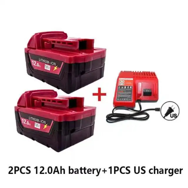 M18 For Milwaukee 18V Power Tool Battery Charger BR XC M18B5 48-11-1860 Built-in 18650 Power Tool Battery 6.0Ah/9.0Ah/12.0Ah