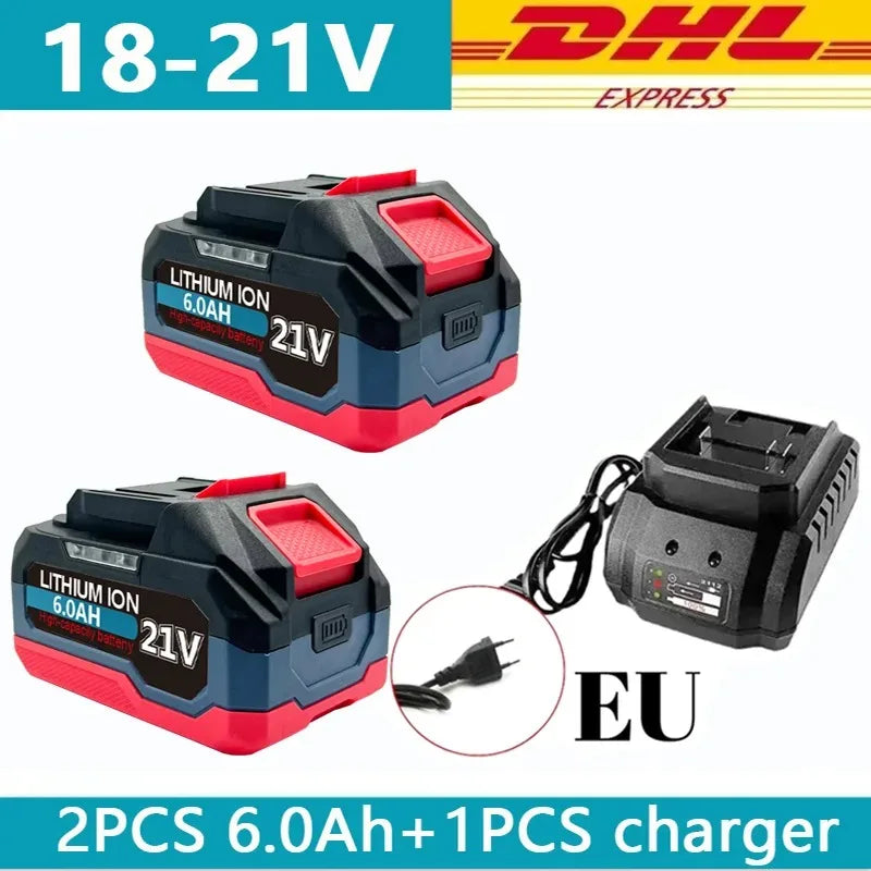 21V 6/9/12AH For Makita 18V Battery Power Tools Li-ion Replacement LXT BL1860 BL1850 BL1840 for 18V/21v Screwdriver with BMS
