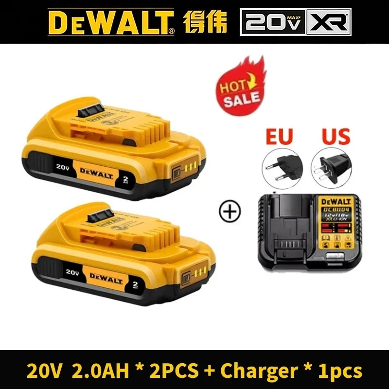 100% Original DeWalt 20V 6Ah 5Ah Battery Power Tool Replacement for DeWalt DCB206 DCB205 DCB202 DCB200 18V 20V Power Tool