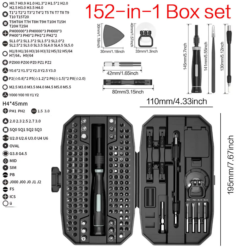 Precision Screwdriver Set Laptop Tool Kit 152/25 in 1 Profes