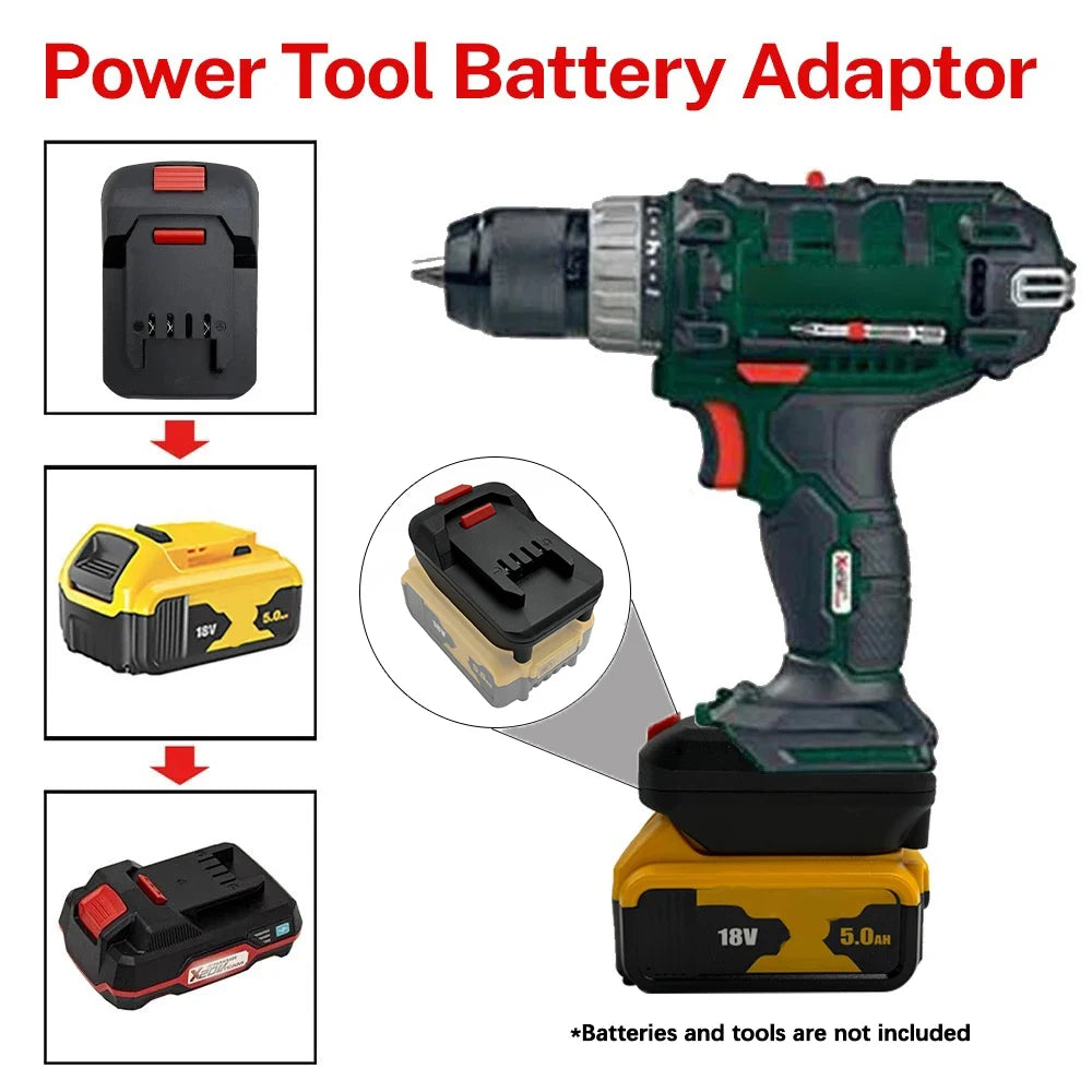 Battery Adapter. For Dewalt 18V Li-ion Battery to Replace fo