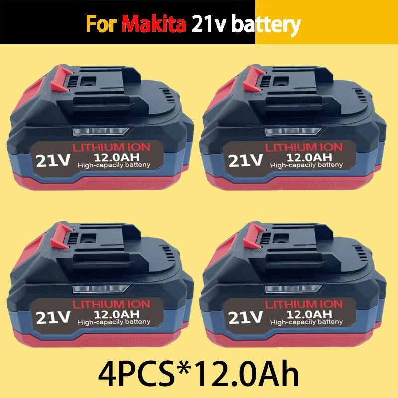 For Makita 18V21V 6.0Ah9.0Ah 12.0Ah Battery Power Tools Li-ion Replacement LXT BL1850 BL1860 DDF487 for 18V Screwdriver with BMS