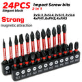 12/24 Pieces of Ph/Sl High-Strength Impact-Resistant Screwdr