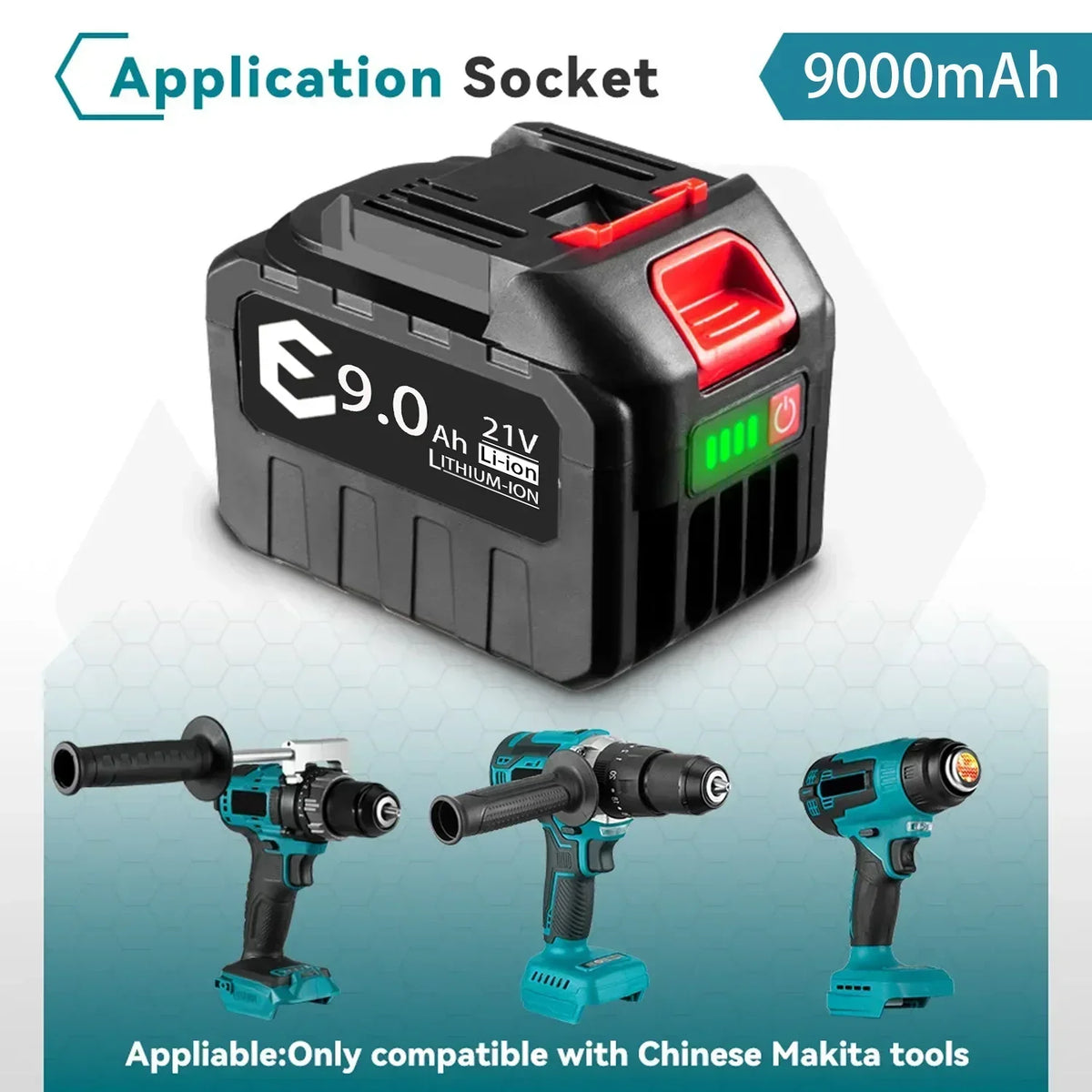 18V 21V MAX Rechargeable Battery 928VF 9000mah Li-ion Batter