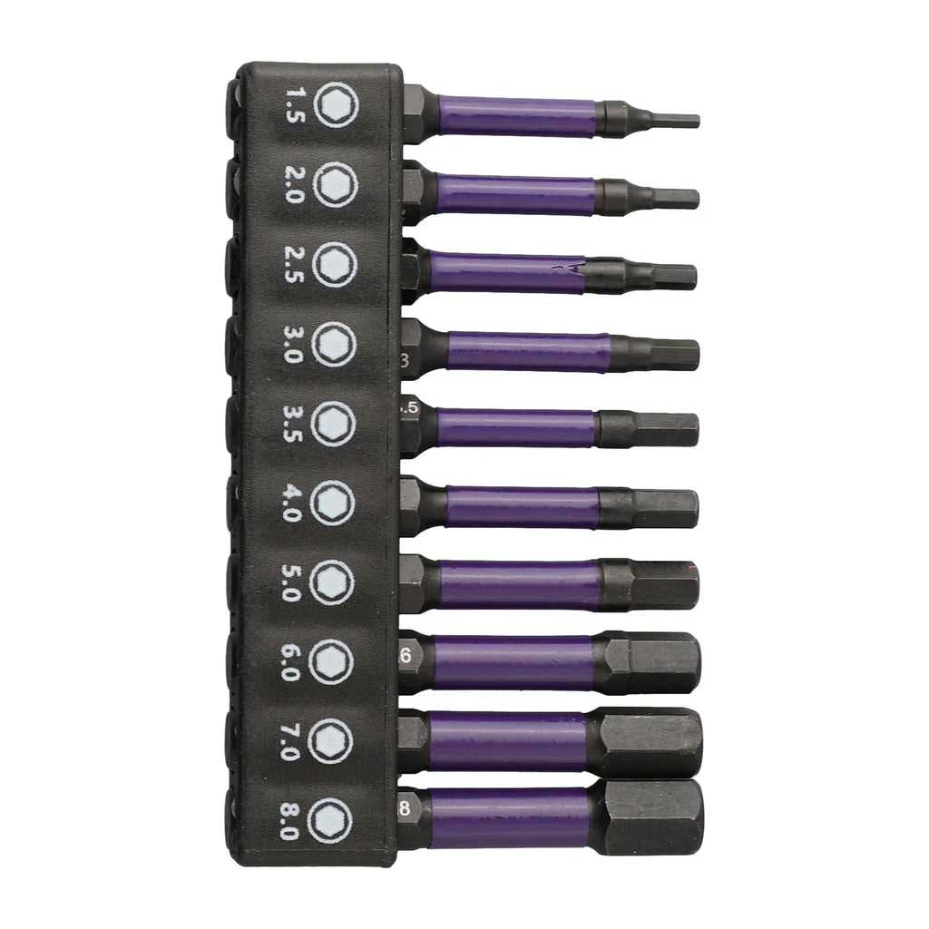 10Pcs Hex Head Wrench Drill Bit With Screwdrivers Bit Holder