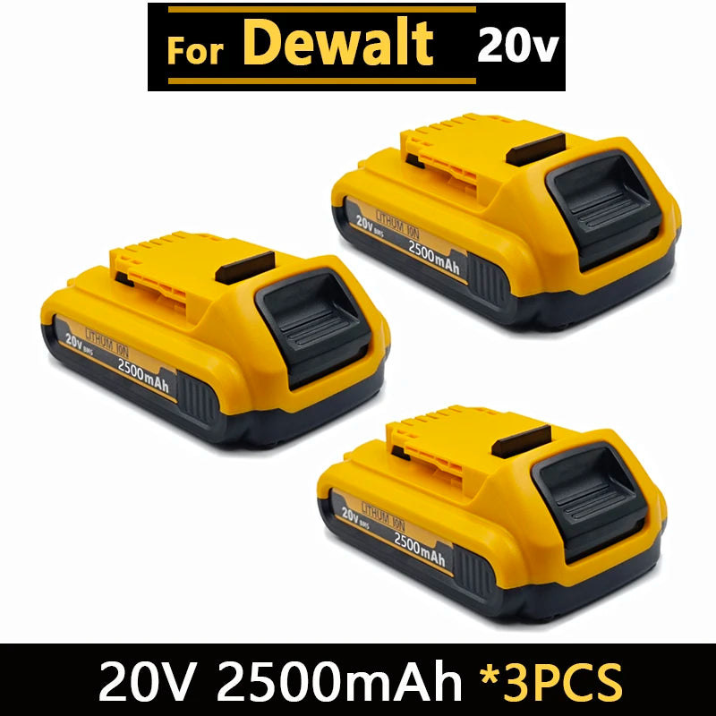 New High-Power for DEWALT 20V/60V Battery DCB200 DCB205 DCB206 Power Tool 18V Battery 3AH 8AH 12AH 18AH Batteries DCD805