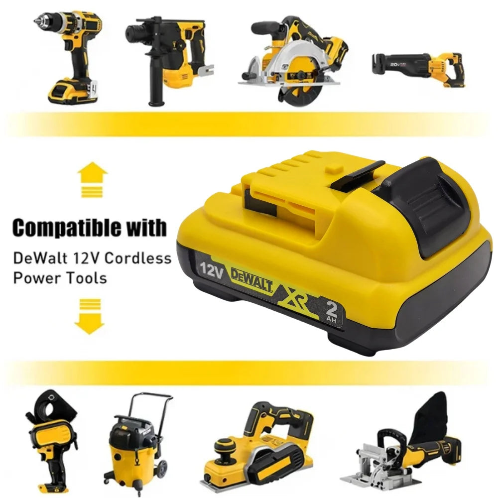 Authentic DEWALT lithium-ion battery dewalt 12V xr max LED b
