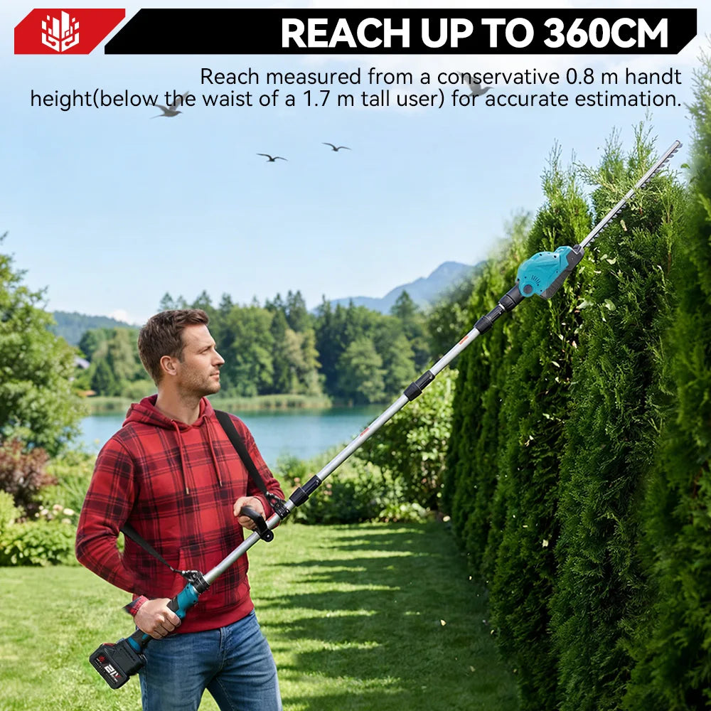 ONEVAN 2000W Electric Hedge Trimmer Cordless Garden Pruning 
