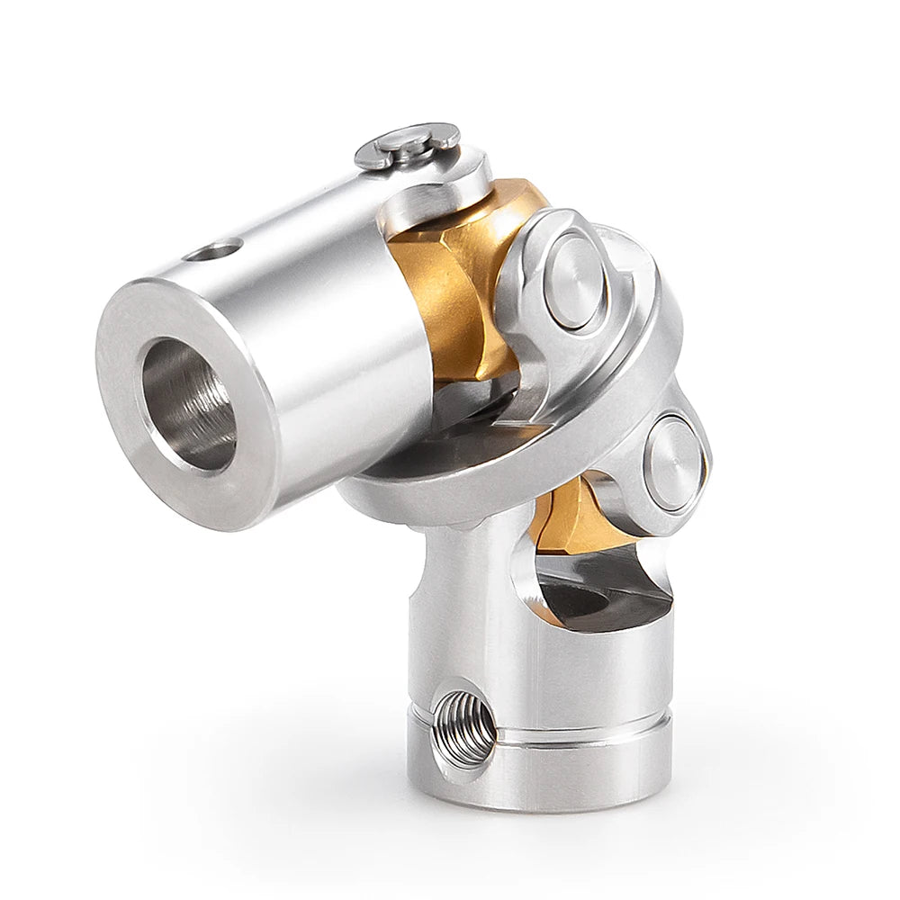 TRINOOD 1Pcs Stainless Steel RC Car Couplings Shaft Motor Connector Universal Joint for 1/14 Tamiya Trucks Tractor Trailer Parts