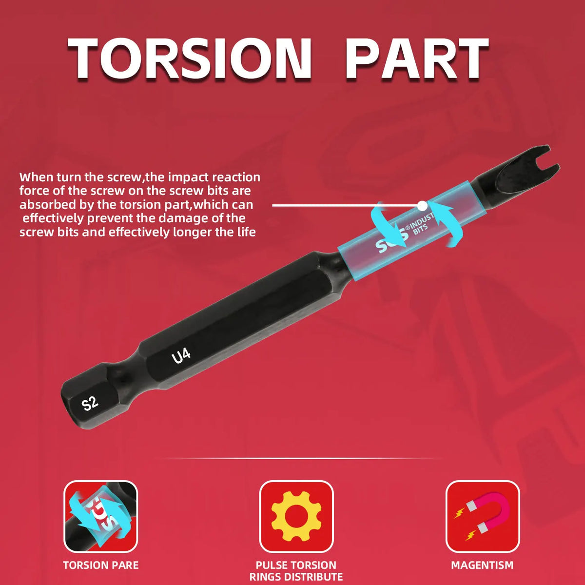 10-Piece Anti-Slip Impact-Resistant Strong Magnetic Screwdri