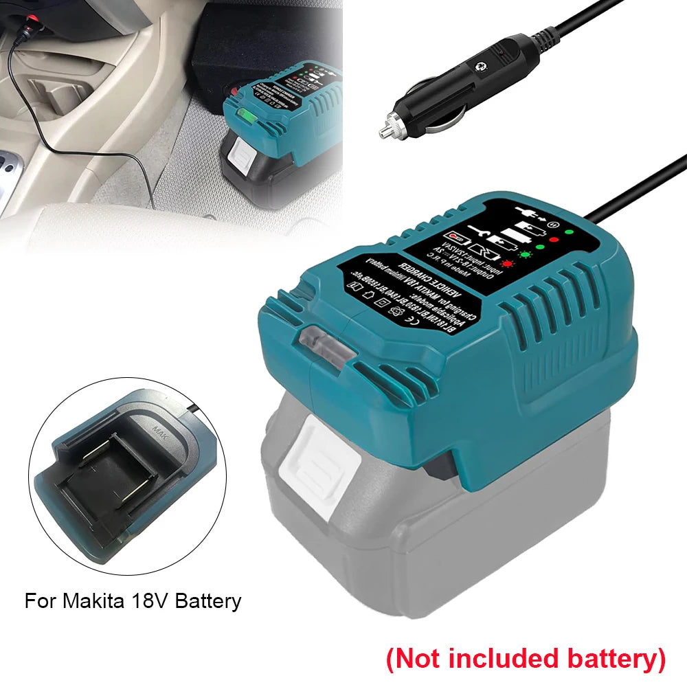 DC 12V/24V Li-ion Battery Mini Compact Car Charger Cigarette