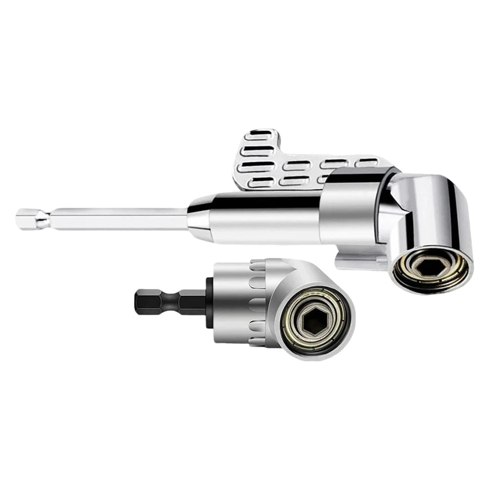 iLMH 105 Right Angle Drill Adapter 1/4 Hex Magnetic Bit Holder Tight Space Screwdriver Attachment Hand Drill Repair Tools