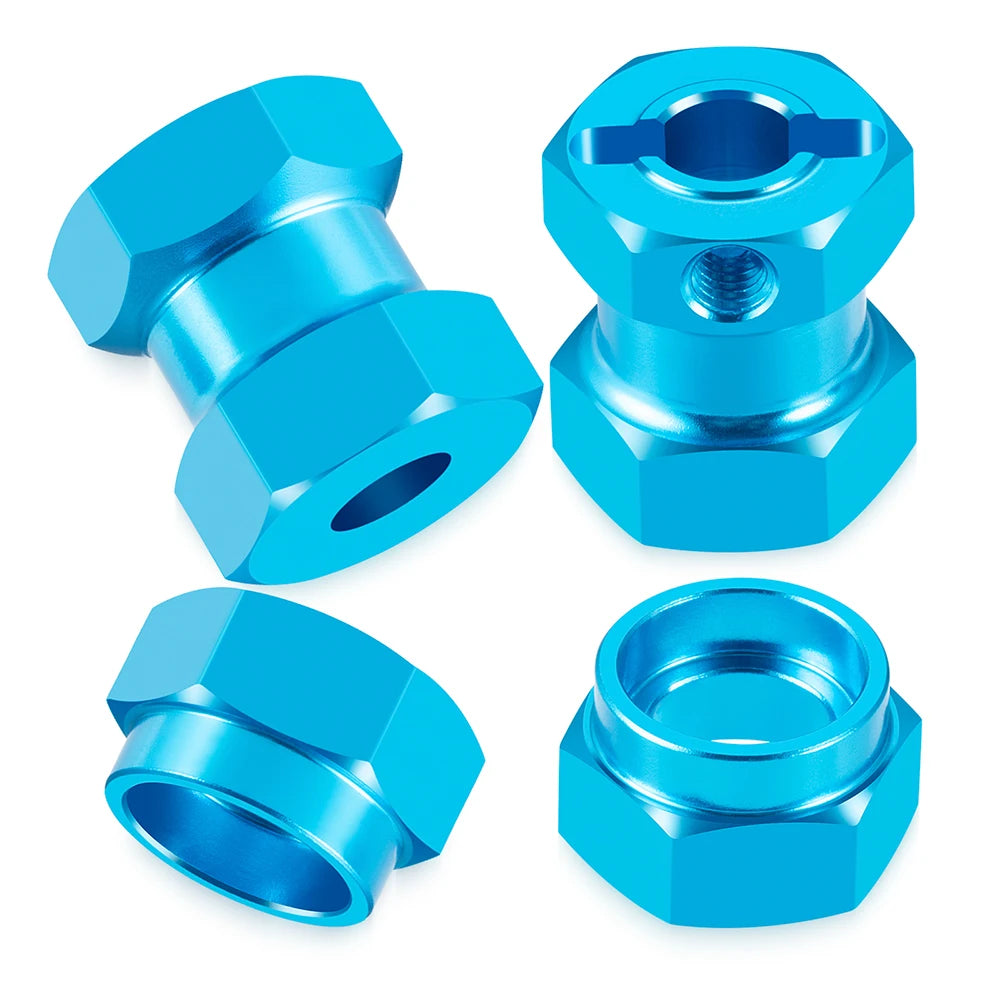 TRINOOD 4Pcs Alu Alloy 12mm Wheel Hex Adapter Locking Hub fo