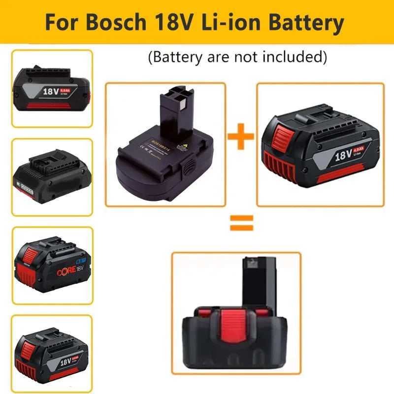BOS18BS14 Battery Adapter for Bosch 14.4V Tools for Bosch 18