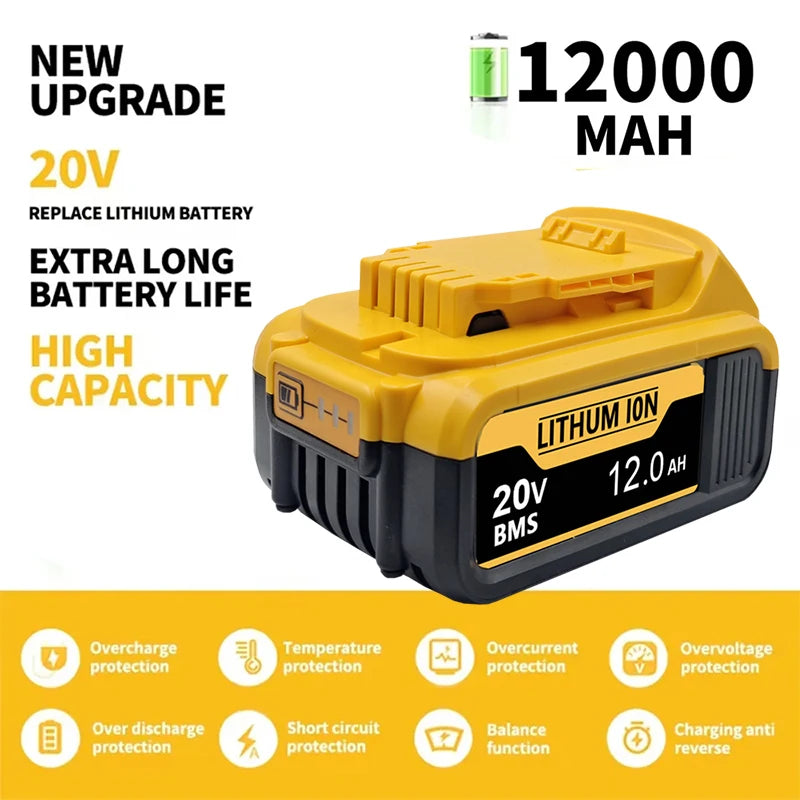 New High-Power for DEWALT 20V/60V Battery DCB200 DCB205 DCB2