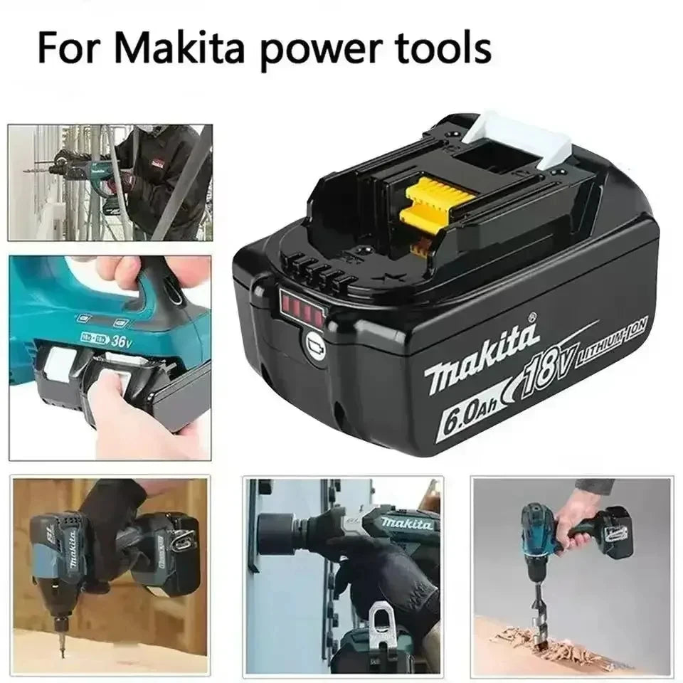 Genuine 6AH Makita BL1860 6Ah Battery Power Tools Li-ion Rep