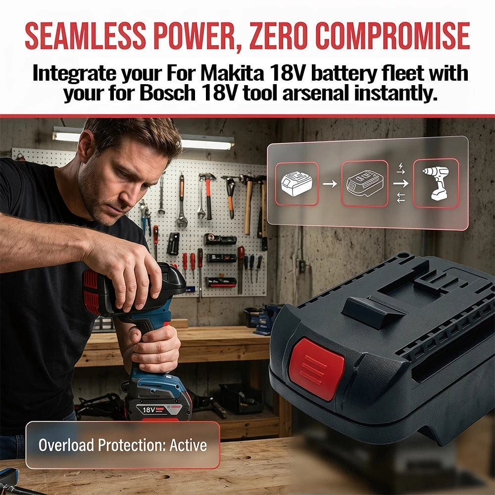 NEW Battery Adapter Converter for Makita 18V Lithium Battery