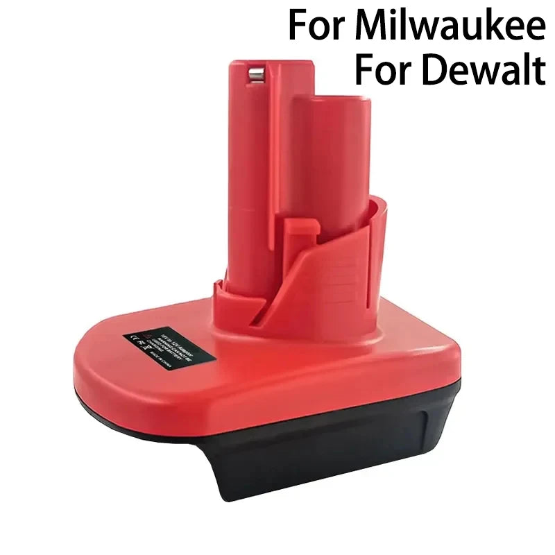 DM20M12 Adapter Converter for Milwaukee for M18 for Dewalt 18V 20V Lithium Battery DCV200 For Milwaukee 12V For M12 Power Tools
