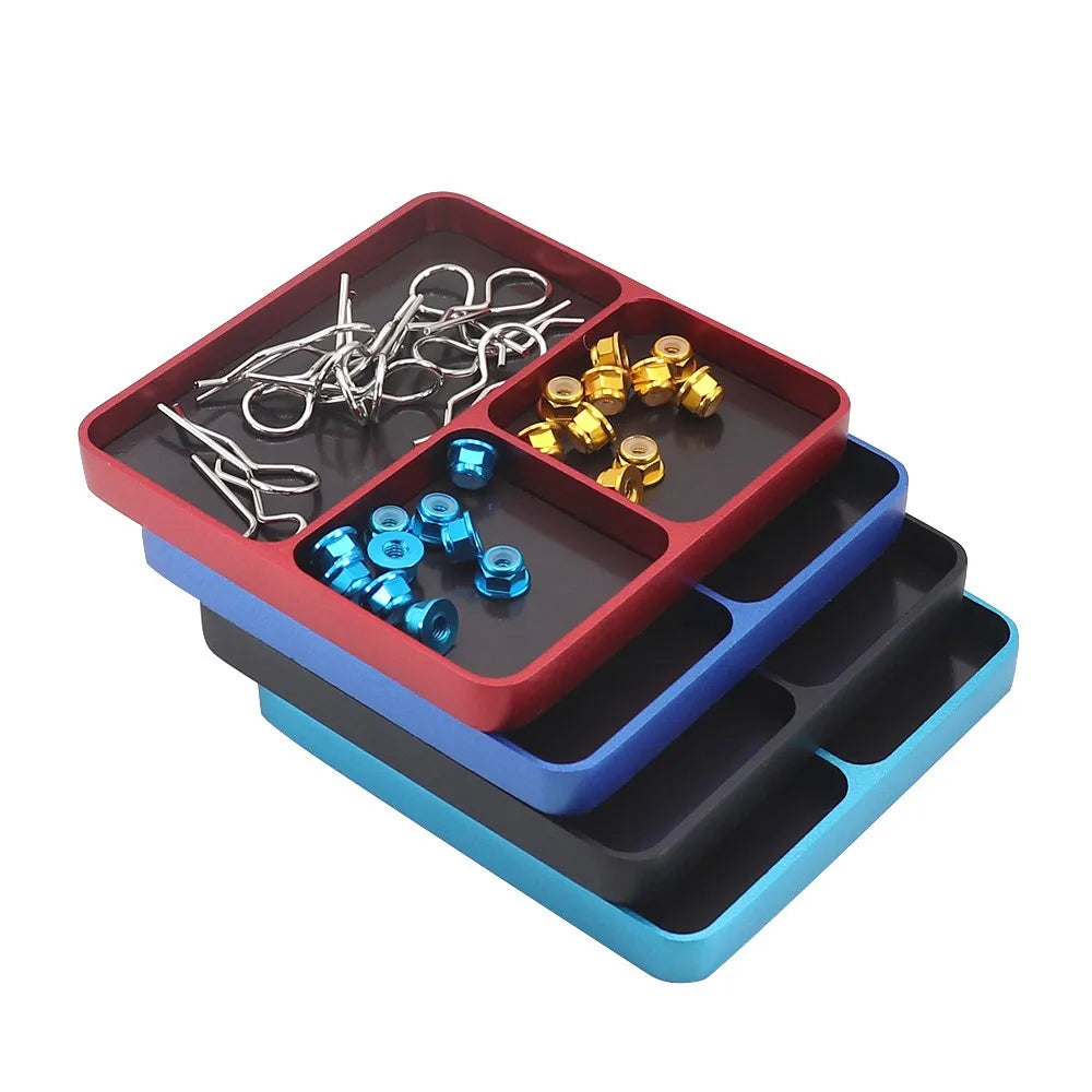 Magnetic 3-grid Parts Storage And Maintenance Tool Tray 98x9