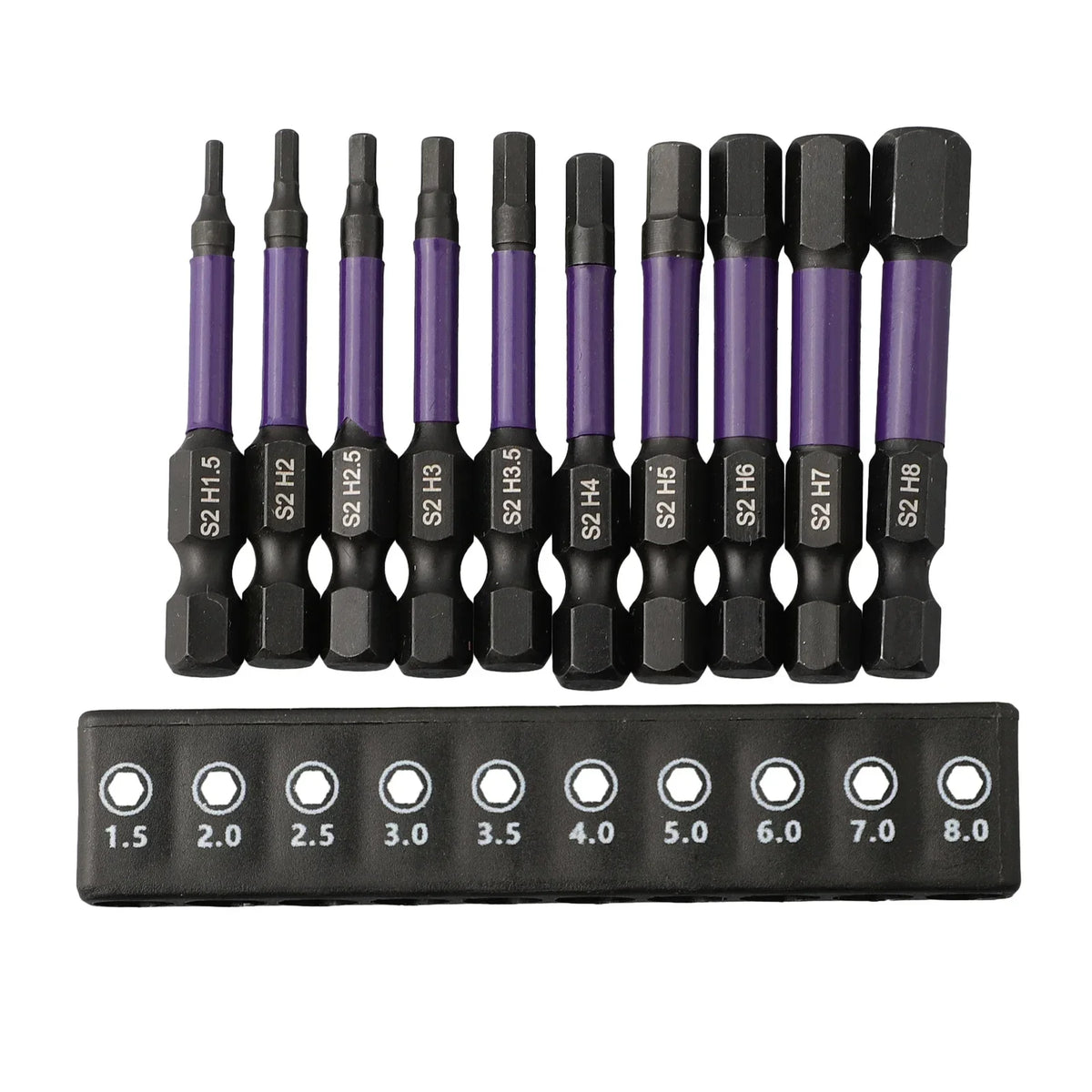 10Pcs Hex Head Wrench Drill Bit With Screwdrivers Bit Holder