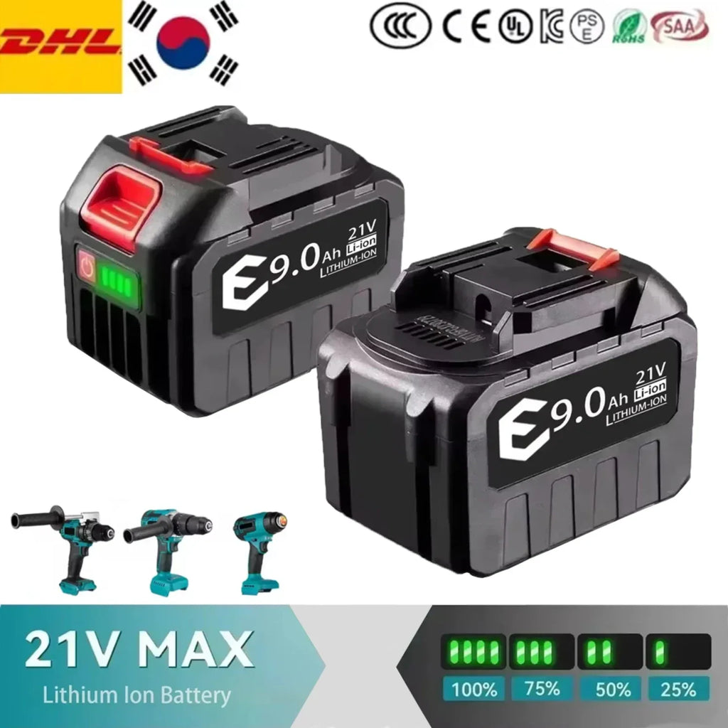 18V 21V MAX Rechargeable Battery 928VF 9000mah Li-ion Batter
