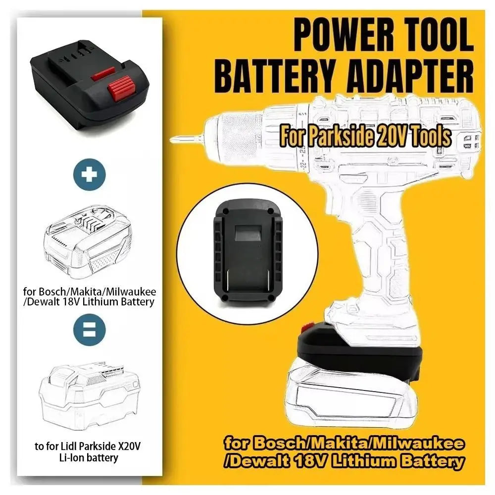 New 2 in 1 Lithium Battery Converter 18V Plastic Converter B
