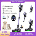 500W/55KPA Self-Standing Cordless Vacuum Cleaner 60 Mins Han
