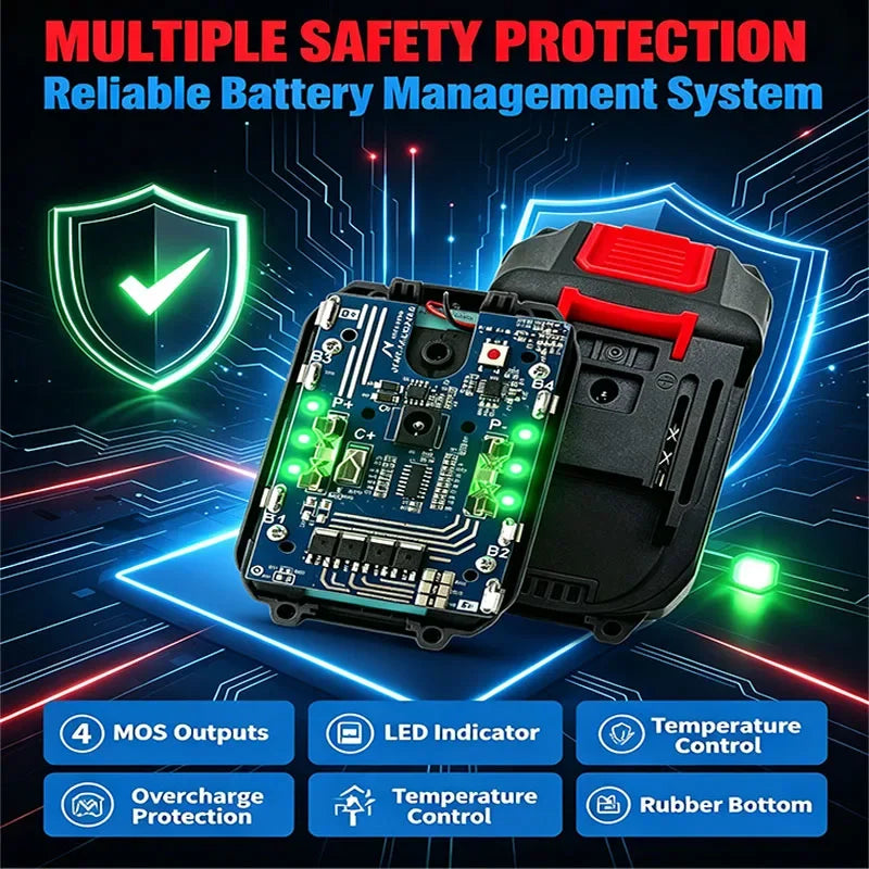 2026 New Version 21V 12.0Ah Li-ion Battery Replacement For M
