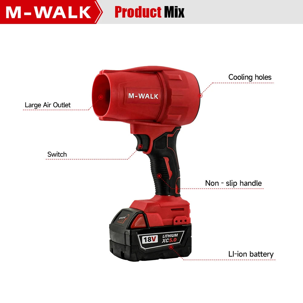 M-WALK Electric Powerful Air Blower turbo Jet Fan Air gun Dr