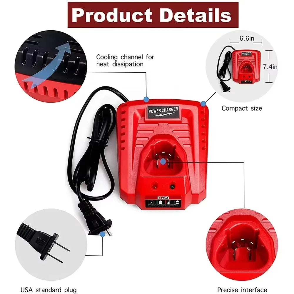 Upgrade Power Tool Parts For Milwaukee M12 N12 Lithium-Ion B