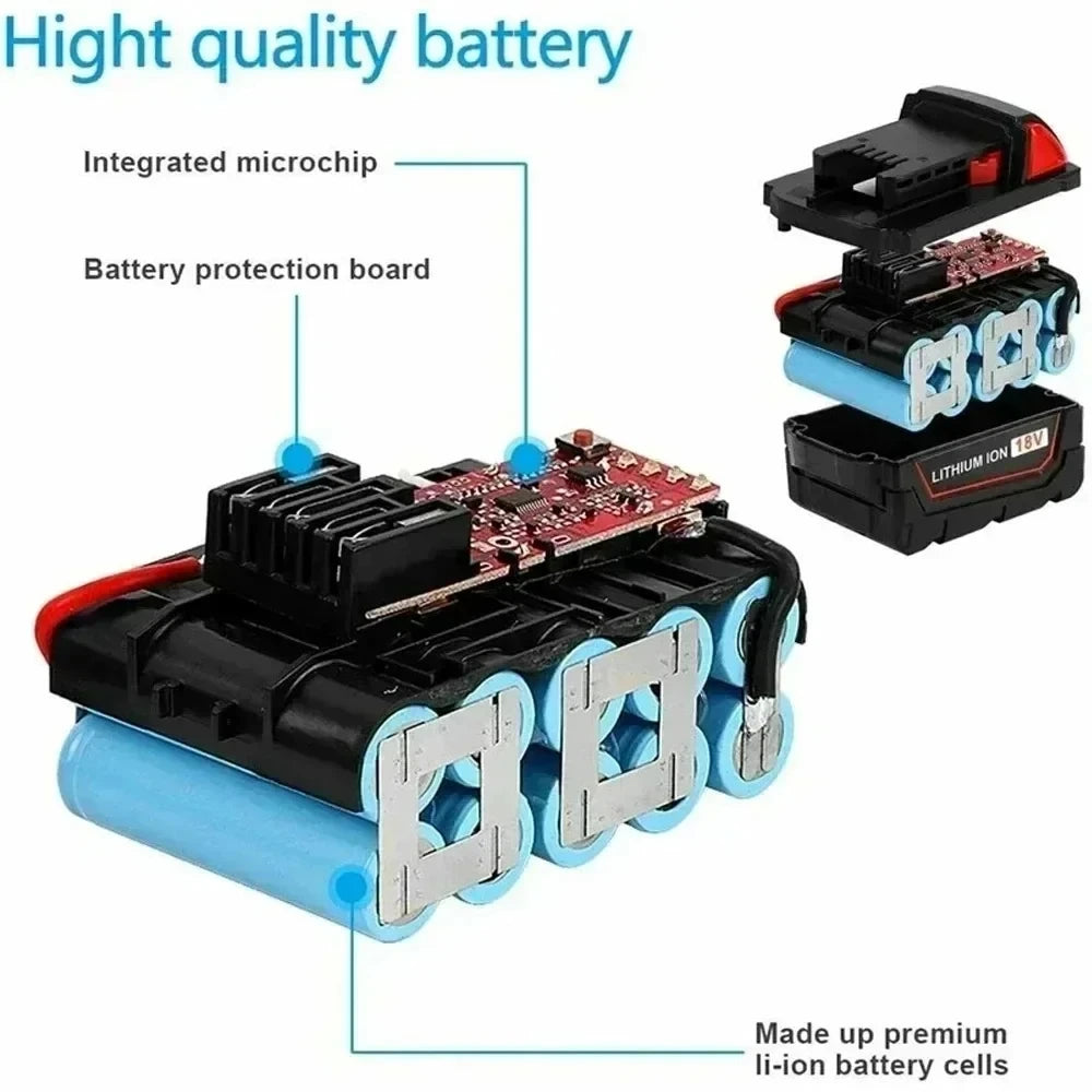 18V 12.0Ah Replacement Lithium Ion Battery For Milwaukee M18