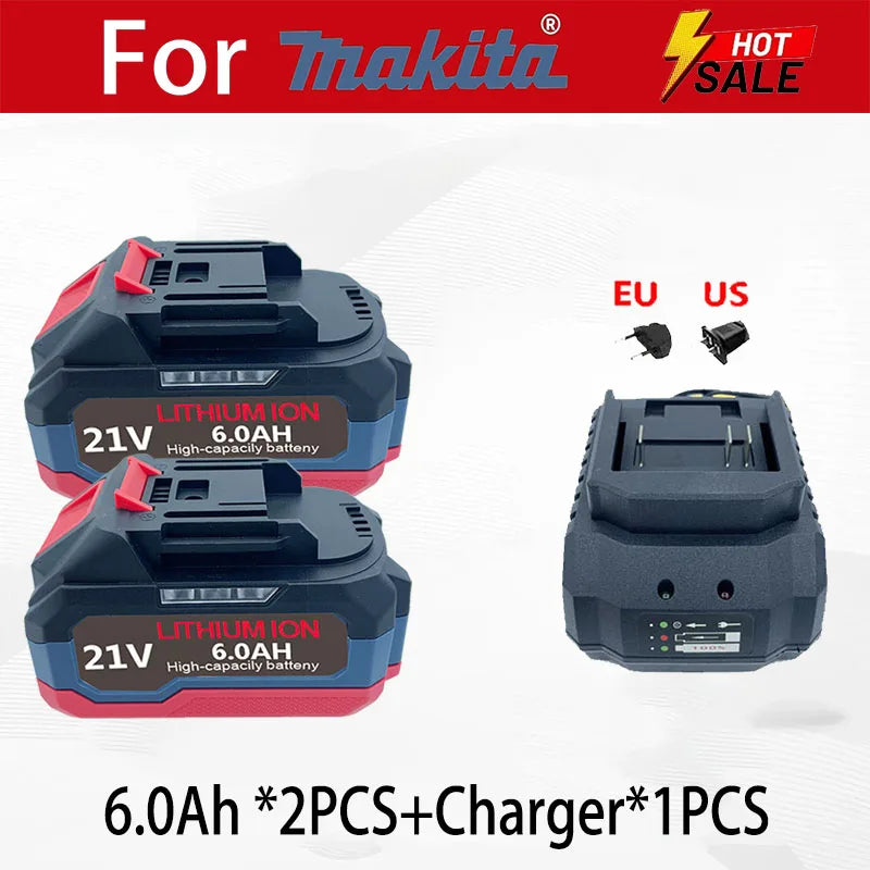 For Makita 18V21V 6.0Ah9.0Ah 12.0Ah Battery Power Tools Li-ion Replacement LXT BL1850 BL1860 DDF487 for 18V Screwdriver with BMS