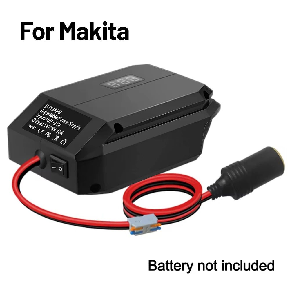 Power Wheel Adapter 18V to 12V Step Down Converter For Makita/Dewalt/Milwaukee/Bosch/Einhell Battery Cigarette Lighter Adapter