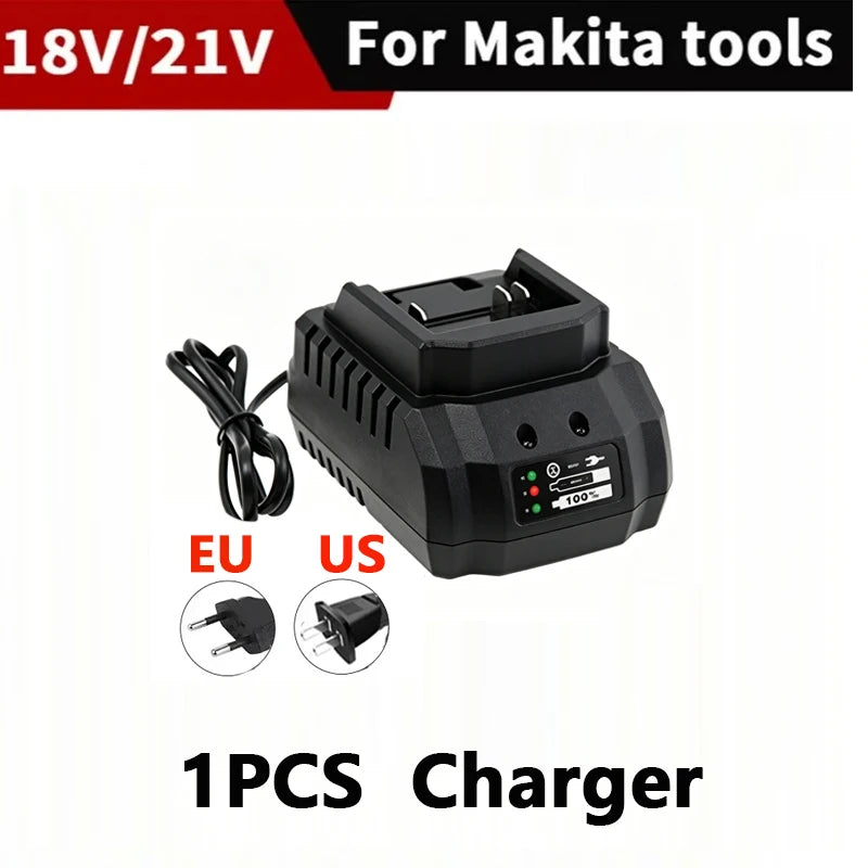 Original for Makita 21V Battery 6.0AH 12.0AH Power Tool Lithium Battery LED Indicator Batteries Pack for Makita 18V Battery Pins