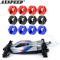 AXSPEED 4Pcs Metal Wheel Hex Hub Adapter for Lo-si 1/24 Micr