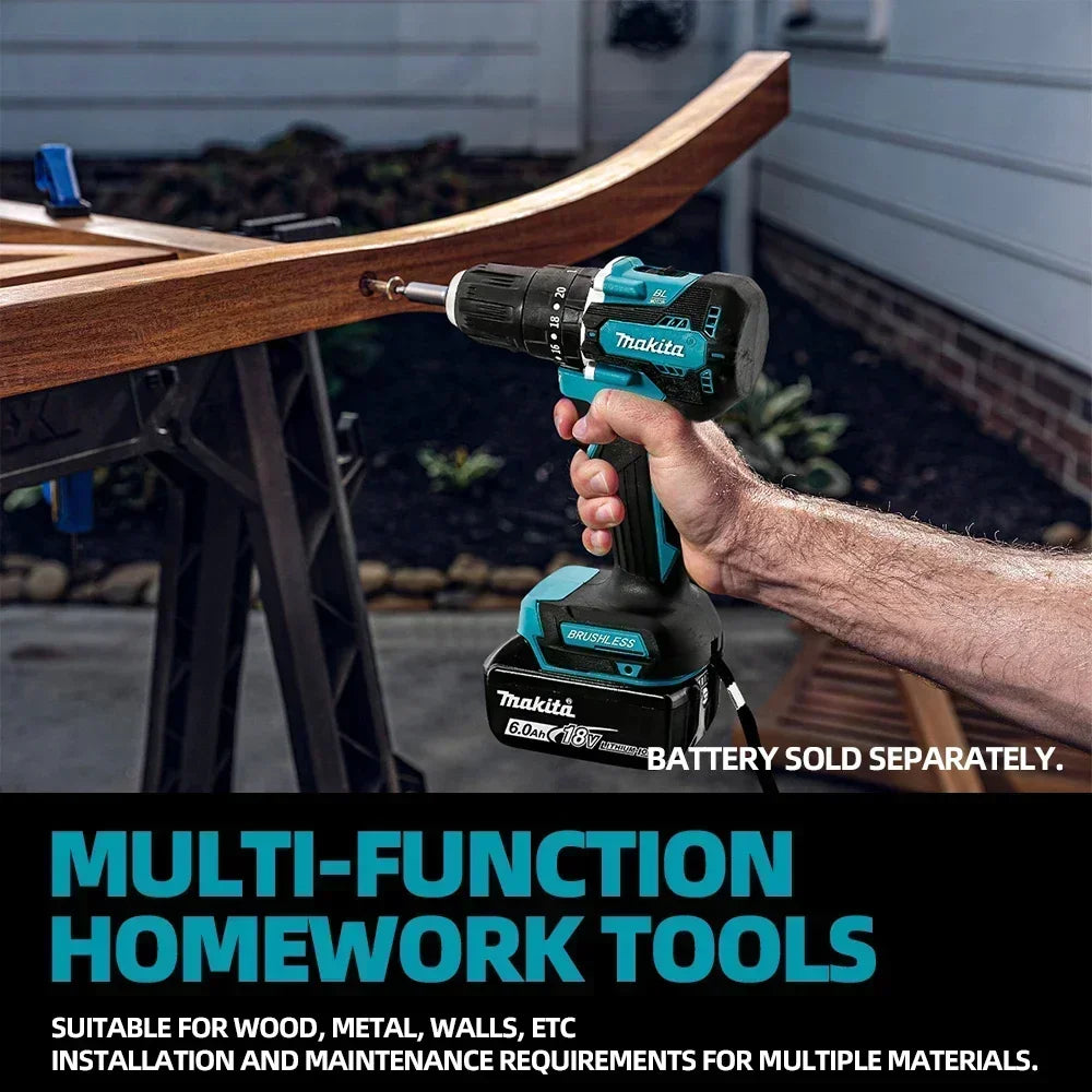 Makita Original. DDF487 Cordless Driver Drill Brushless Elec