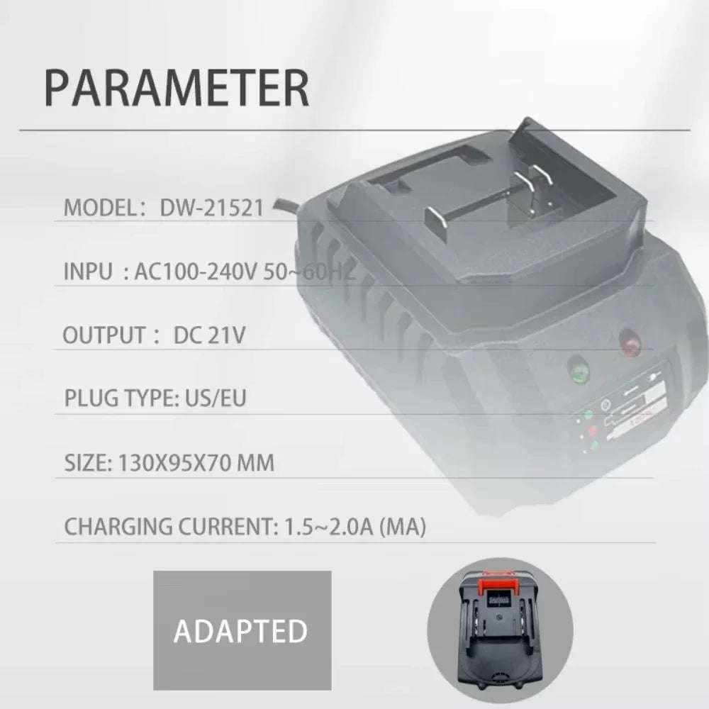18V 21V Battery Charger Suitable For Makita Tools EU/US Plug