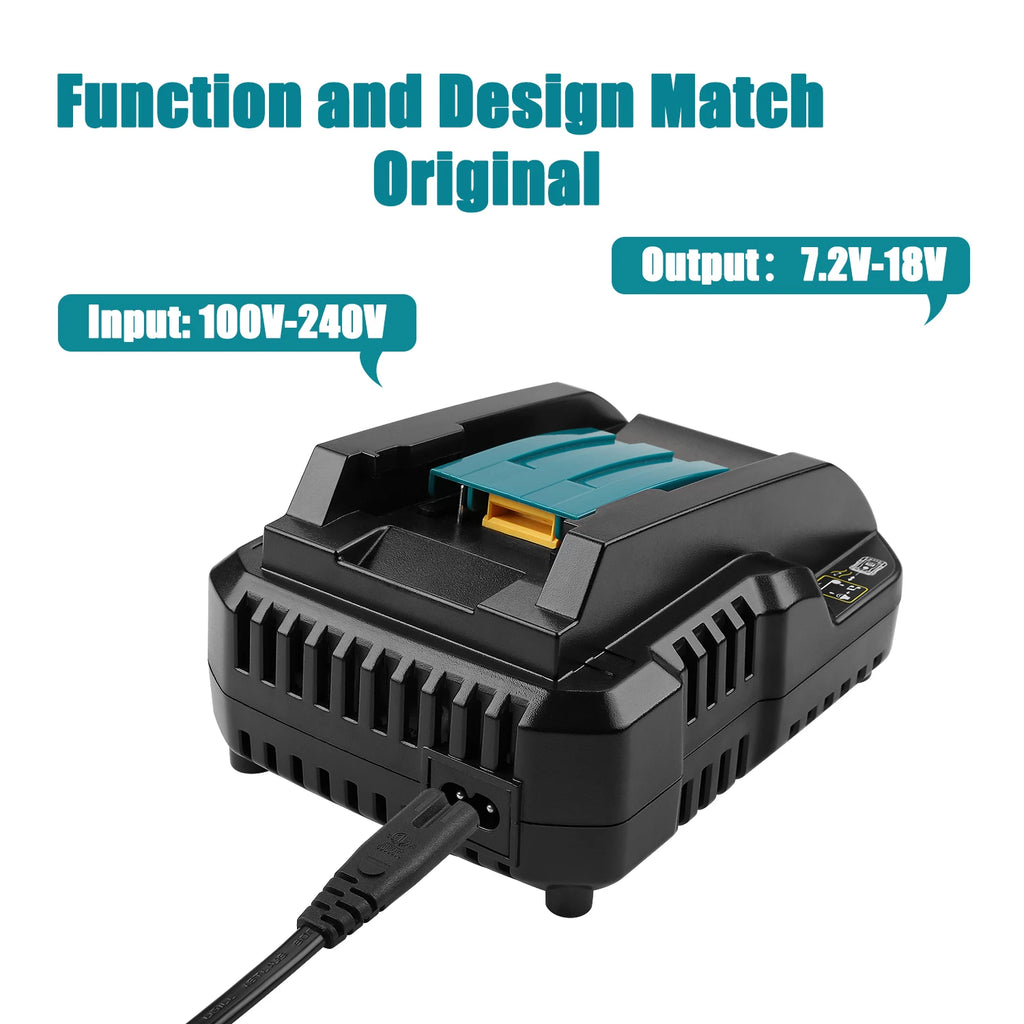 DC18RC 3A Li-ion Battery Charger for Makita 18V 14.4V BL1860