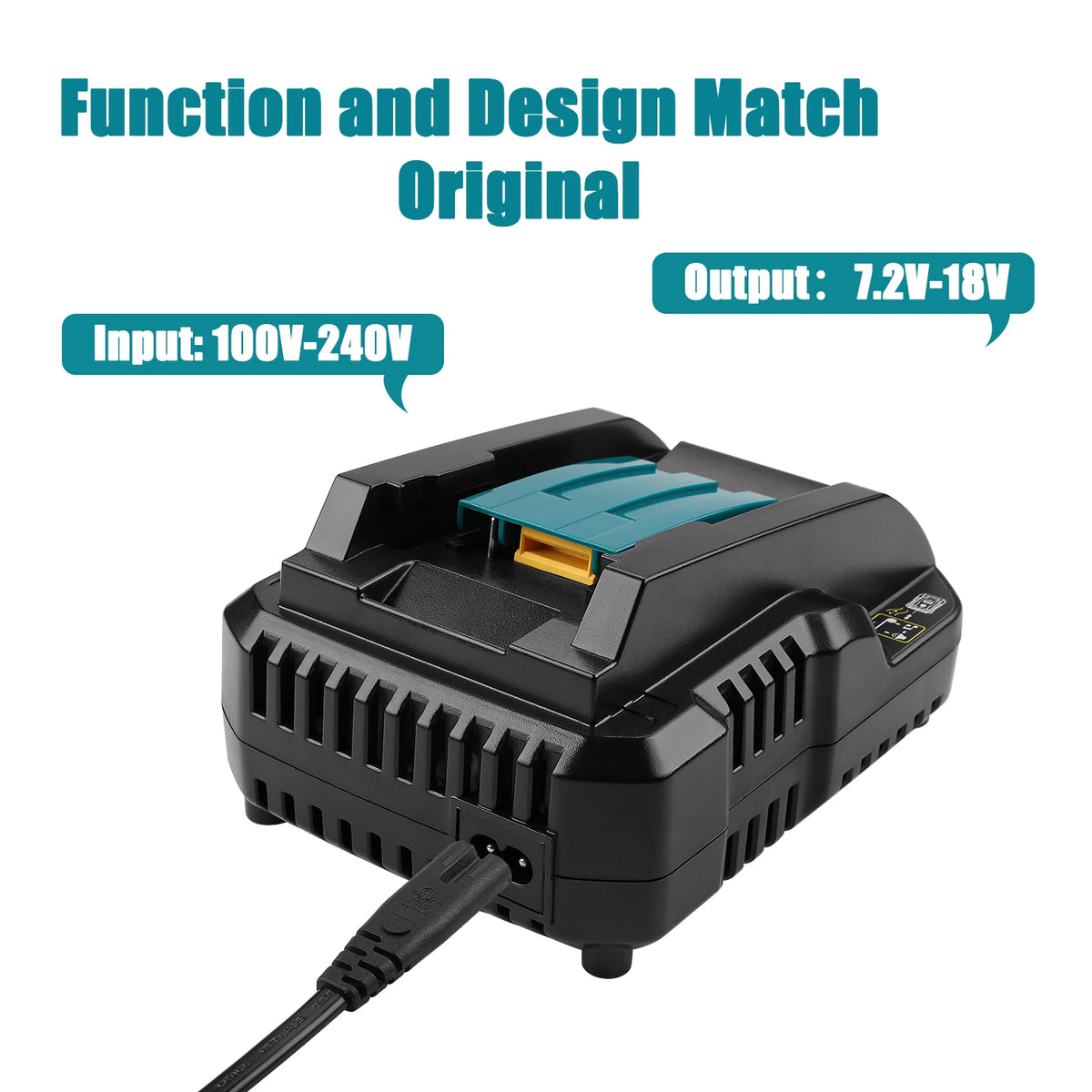 DC18RC 3A Li-ion Battery Charger for Makita 18V 14.4V BL1860
