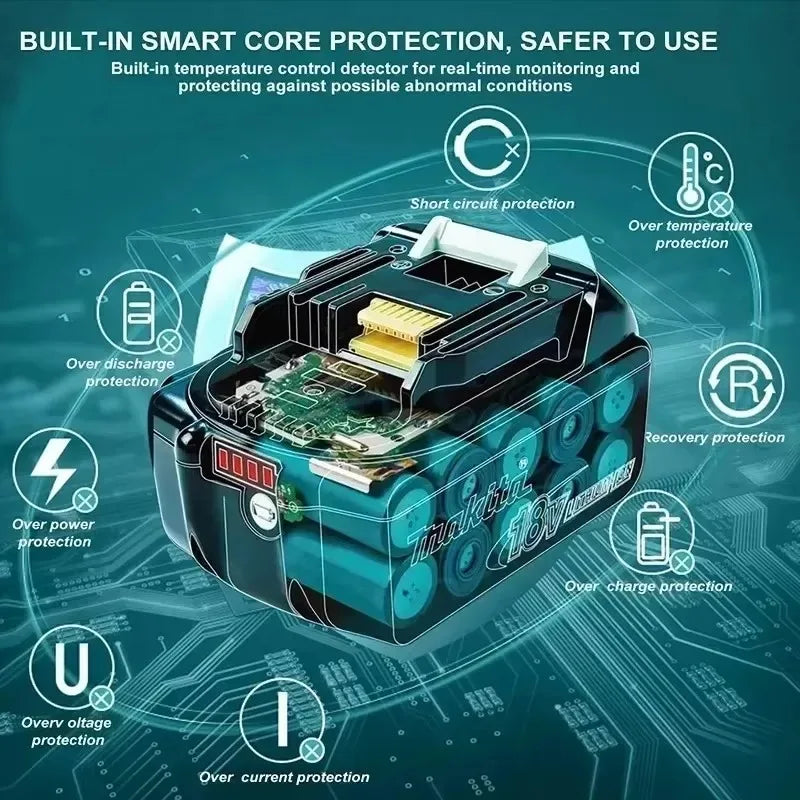 Genuine 6AH makita BL1860 18V Battery Power Tools Li-ion Rep