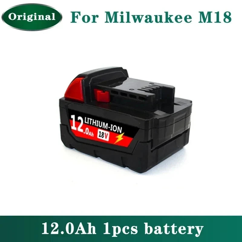 18V 12.0Ah Replacement Lithium Ion Battery For Milwaukee M18 Power Tool Batteries 48-11-1815 48-11-1850 48-11-1860 Z50+charge